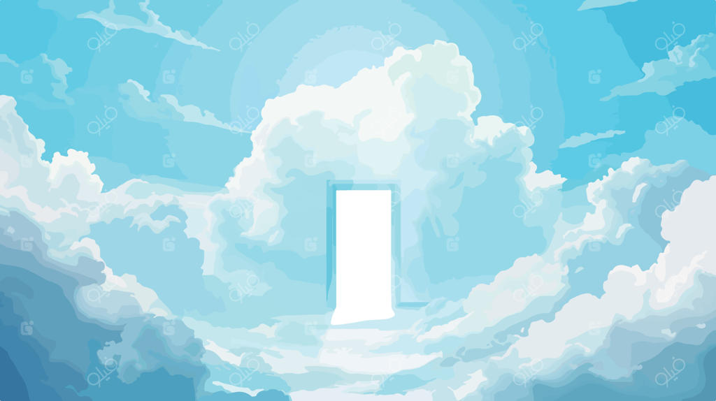 وکتور آیکون تخت دروازه بهشت با پس‌زمینه شفاف