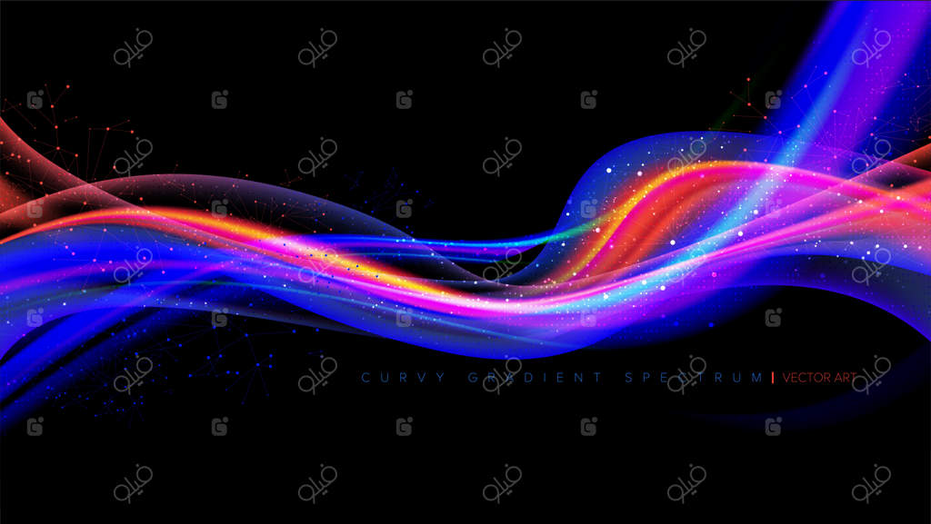 افکت نور انتزاعی با ذرات