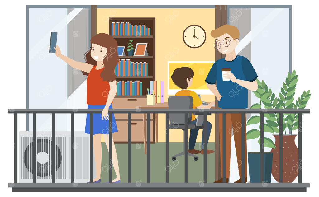 کار و استراحت در خانه