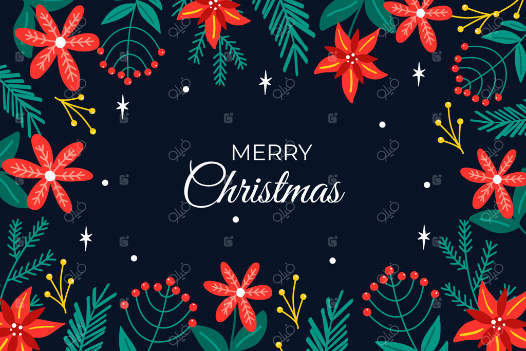 طراحی پس‌زمینه کریسمس مبارک