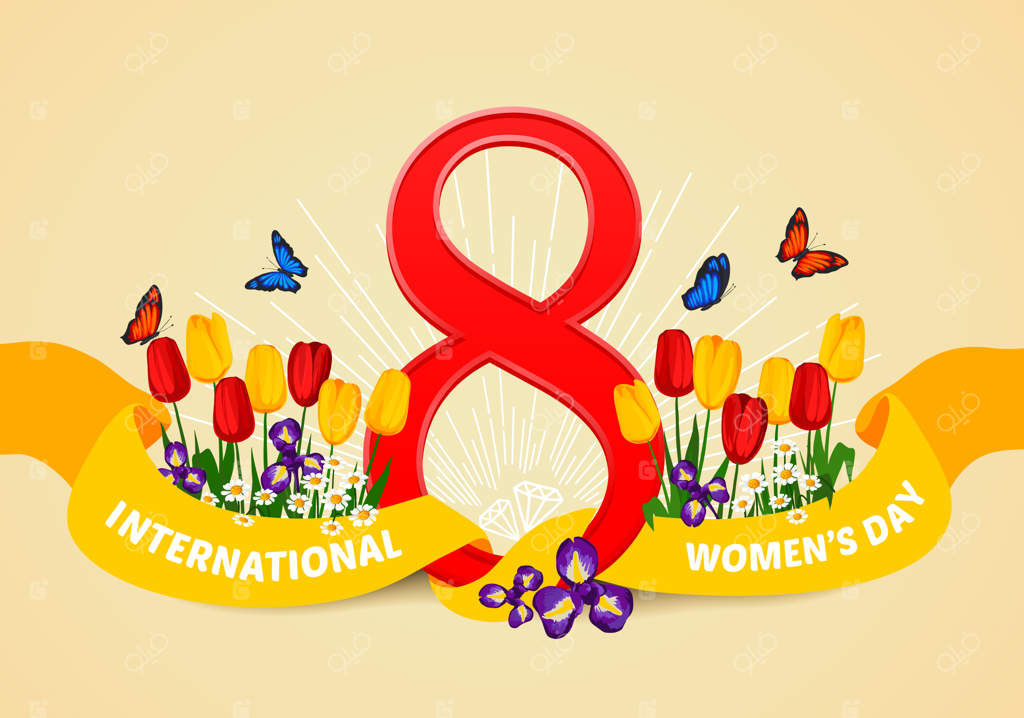 کارت تبریک با تم ماه مارس