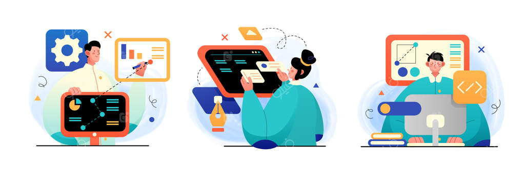 مجموعه‌ای از طرح‌های مفهومی: طراحی و توسعه تصویرسازی‌ها