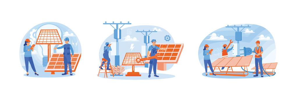 توسعه پایدار، پنل‌های خورشیدی و انرژی سبز و دوستدار محیط زیست.