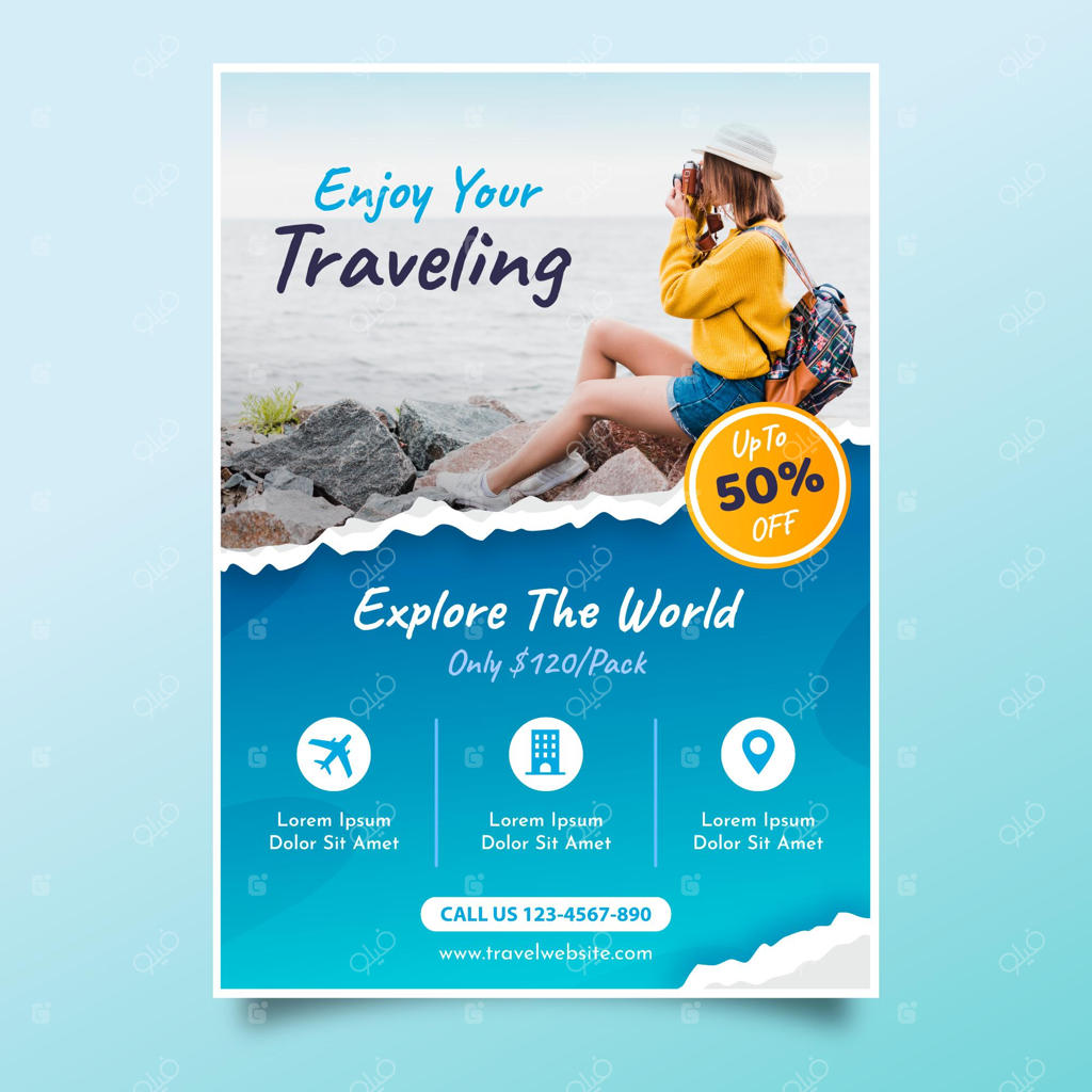 پوستر حراج سفر با عکس