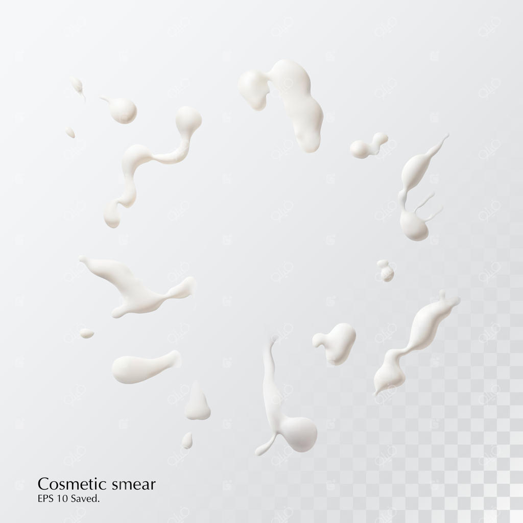 پشت‌زمینه آرایشی با طرح واقع‌گرایانه سه‌بعدی محصول آرایشی