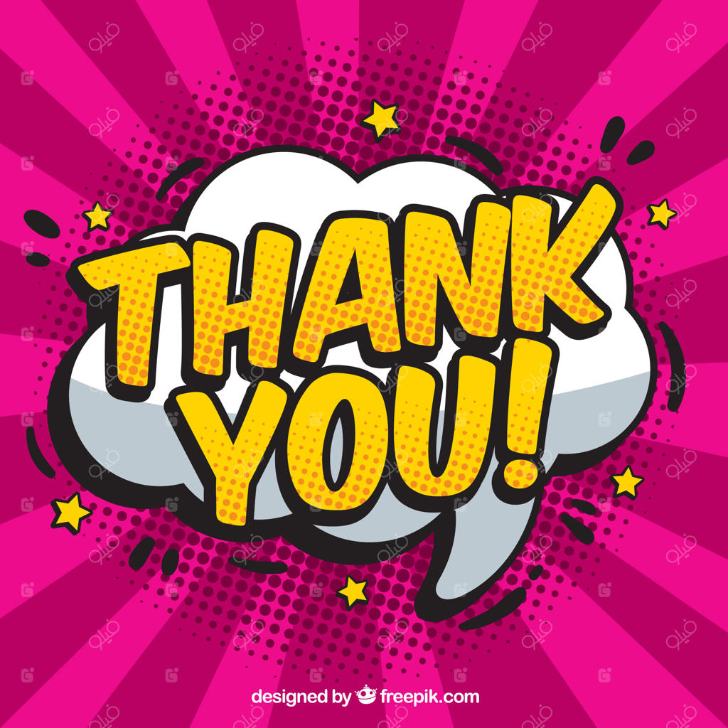 ترکیب‌بندی عبارت تشکر به سبک کمیک