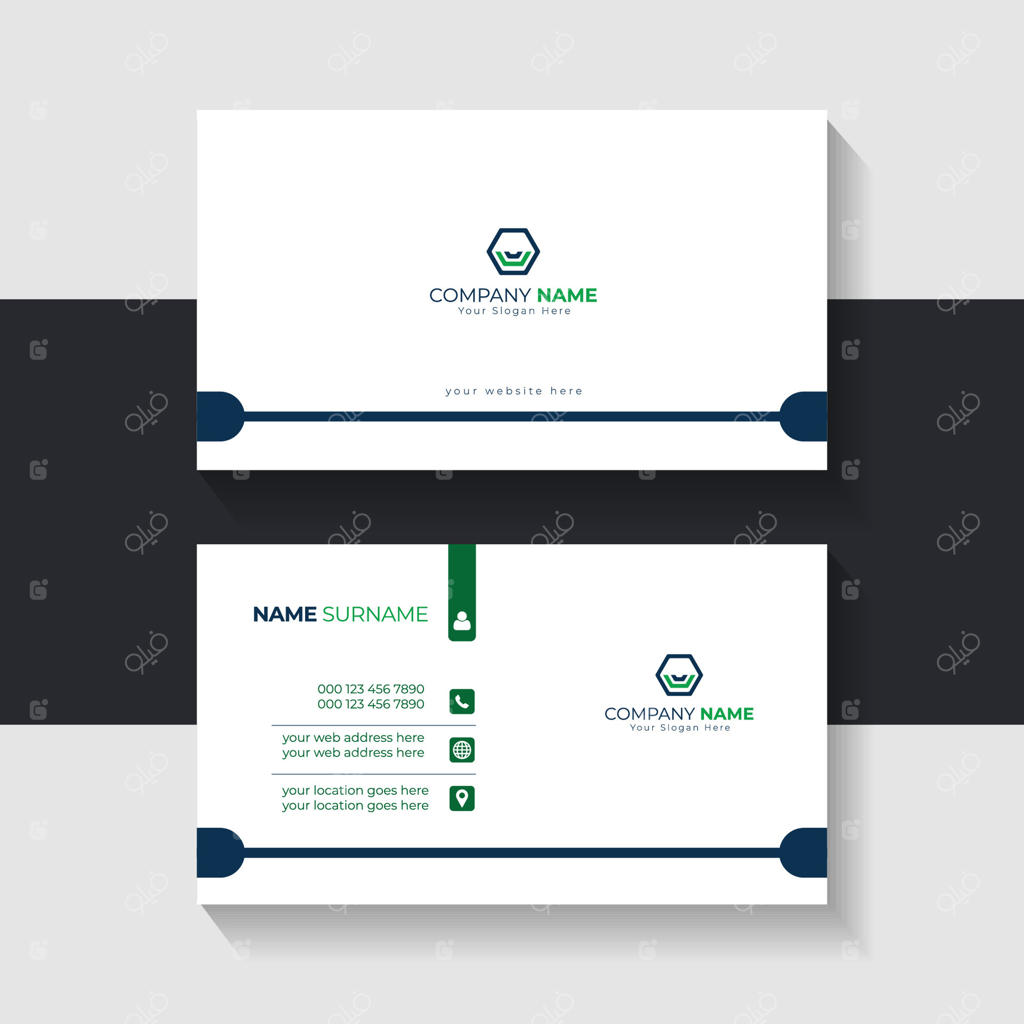 طراحی قالب کارت ویزیت مدرن. طراحی کارت نام.