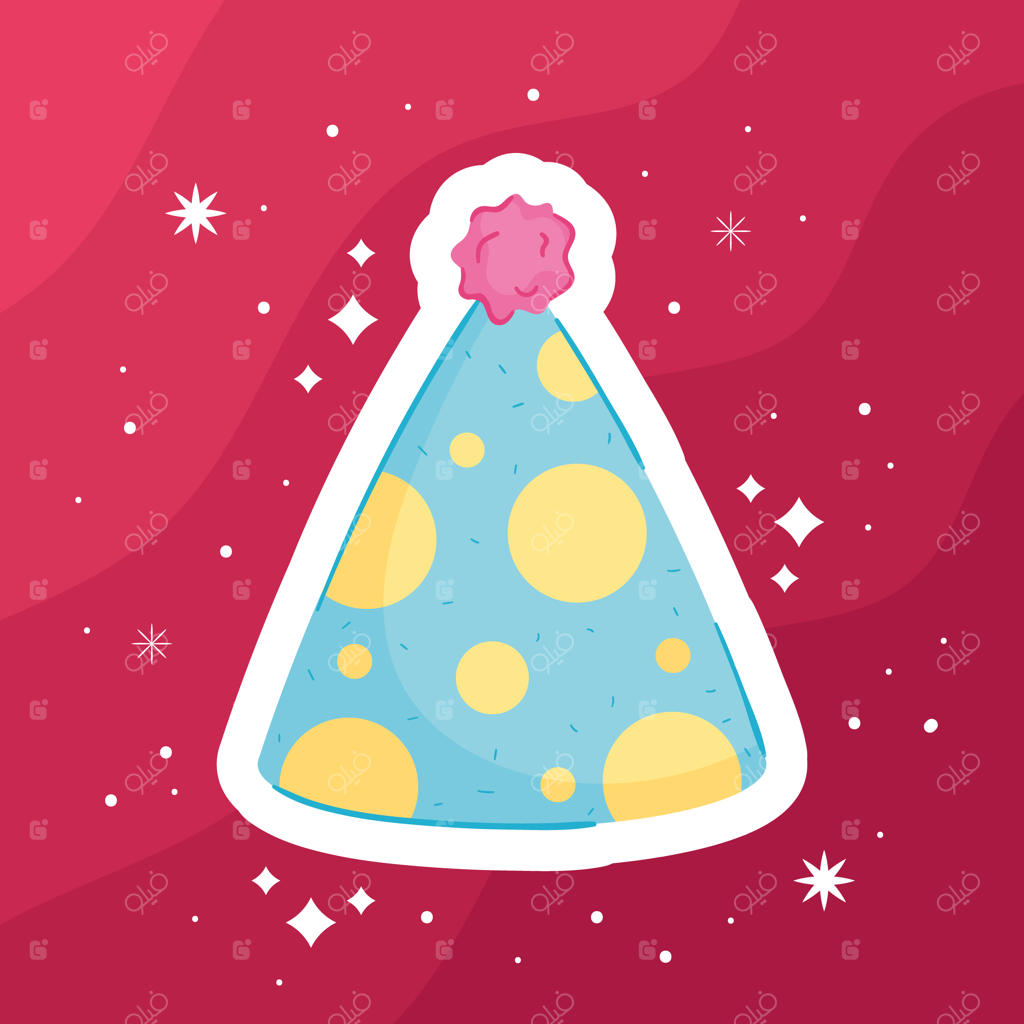 کلاه مهمانی آبی