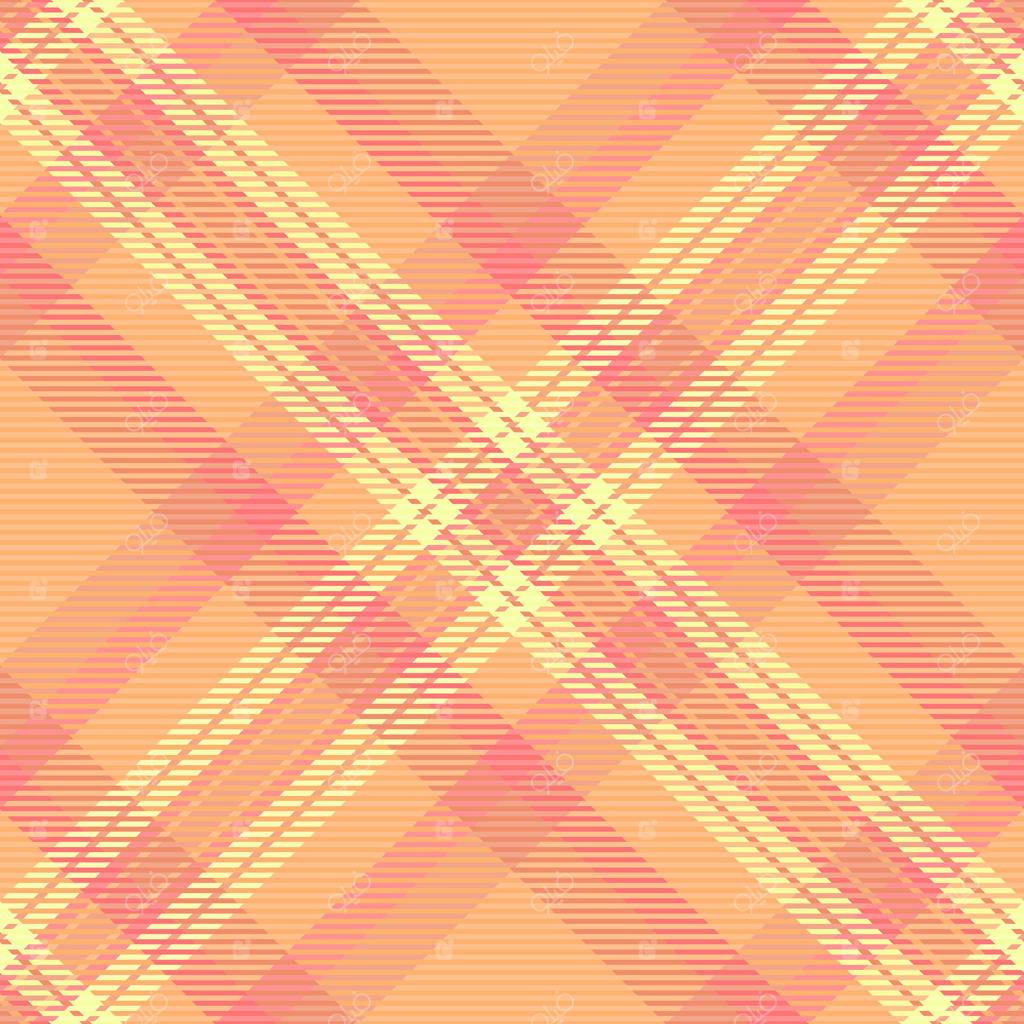 بررسی مفهومی طرح چهارخانه، بافت شطرنجی لاتین. فهرستی از الگوهای پارچه‌های بافتنی بدون درز در رنگ‌های نارنجی و قرمز.