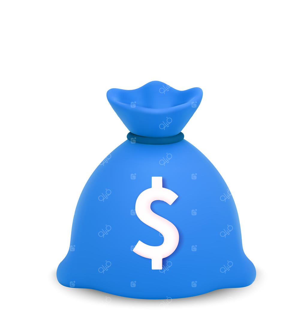 تصویر آیکون کیف پول آبی به صورت وکتور حرفه‌ای