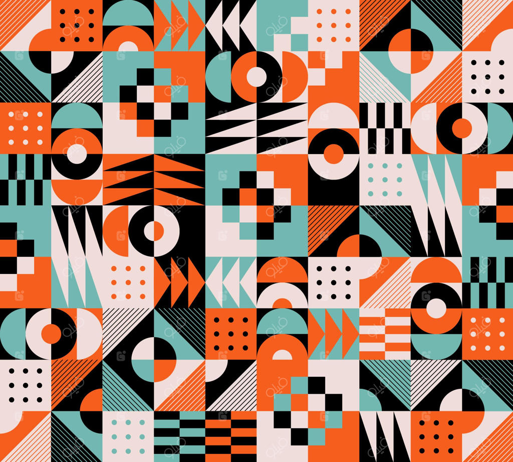 پس‌زمینه موزاییکی تخت