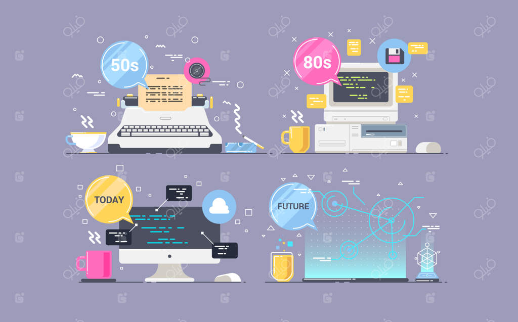 تحول محیط کار: سیر تکامل فناوری و طراحی وب واکنش‌گرا.