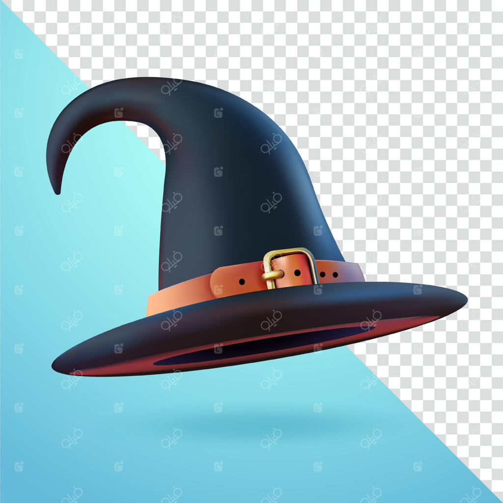 کلاه جادوگر با المان‌های سه‌بعدی