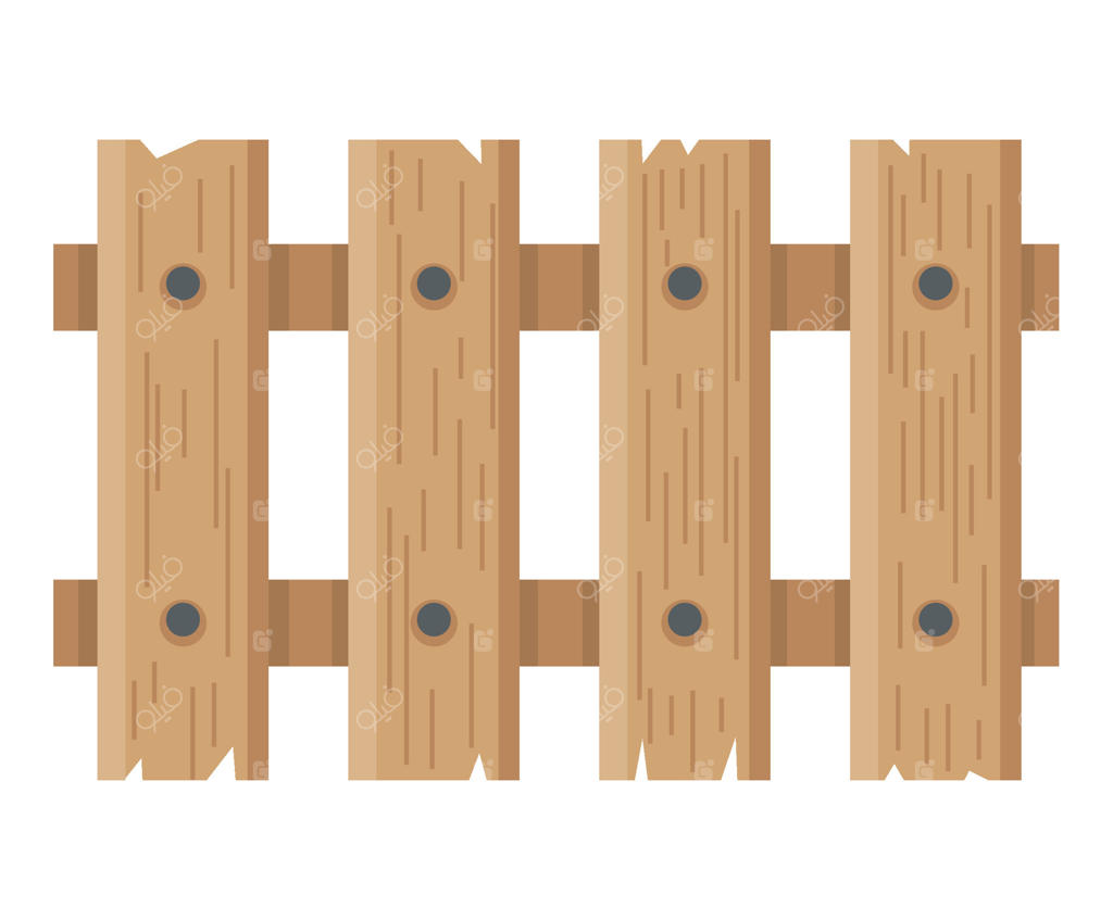 نماد حصار چوبی باغ جدا شده