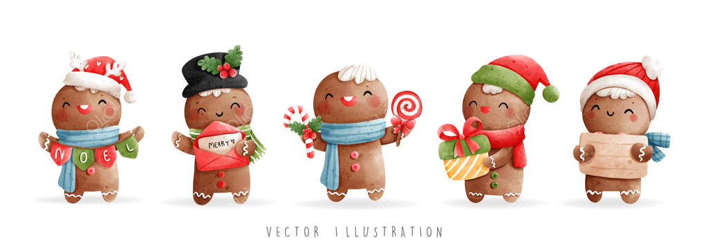 بنر آدمک زنجبیلی کریسمس