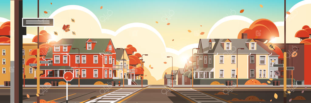 نماهای شهری ساختمان‌های خالی، خیابان‌های بدون مردم، نمای بیرونی املاک و منازل شهری