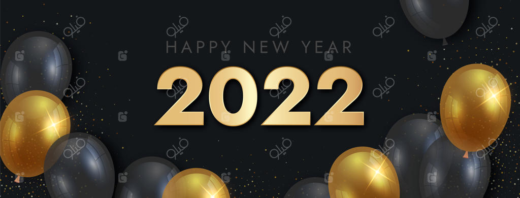 قالب روی جلد شبکه‌های اجتماعی برای سال نو با گرادینت رنگی