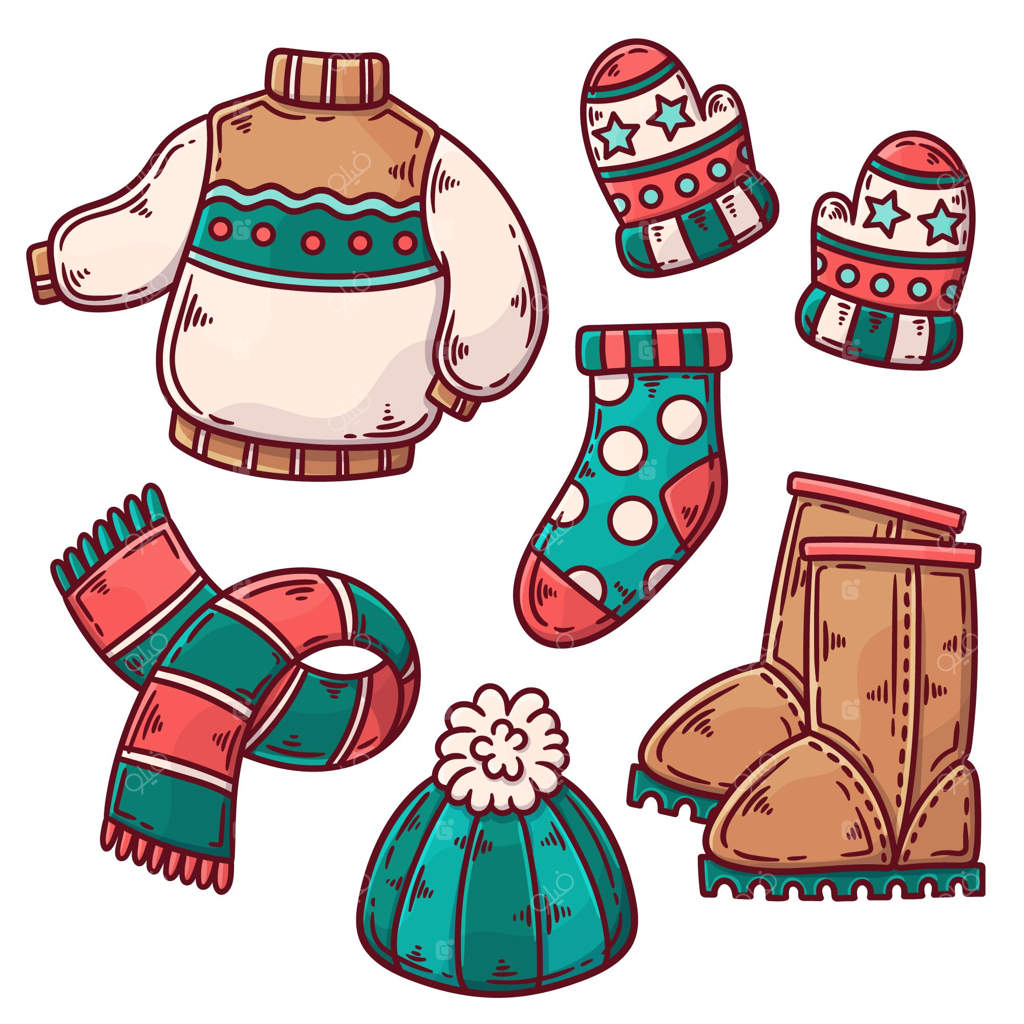 مجموعه لباس‌های زمستانی دست‌کشیده