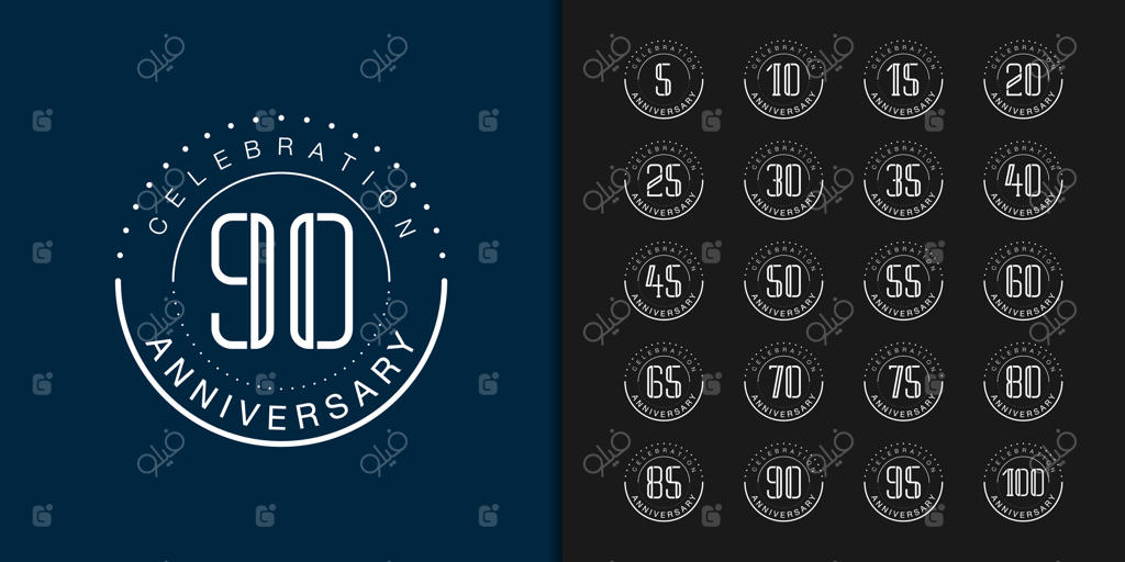 طراحی نشان ویژه جشن سالگرد ممتاز.