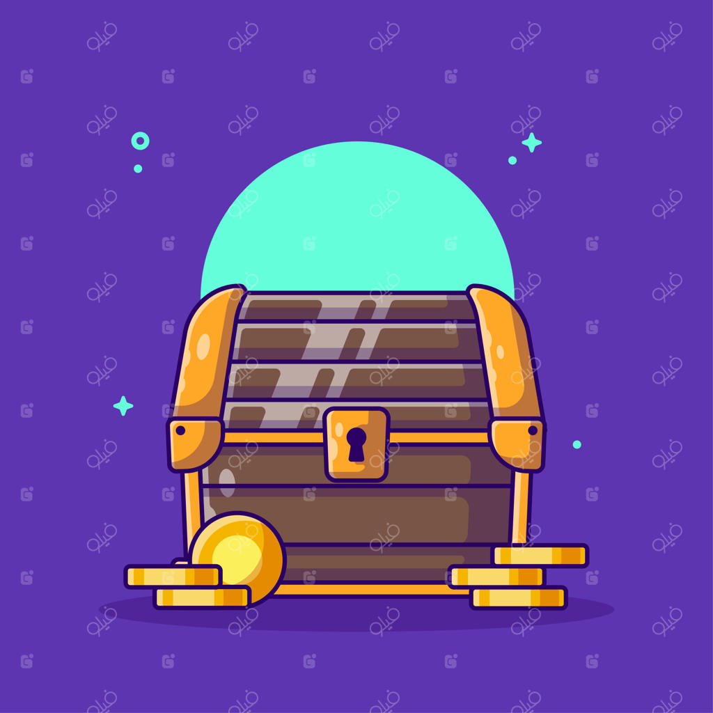 گنجینه سکه‌ها به سبک کارتون