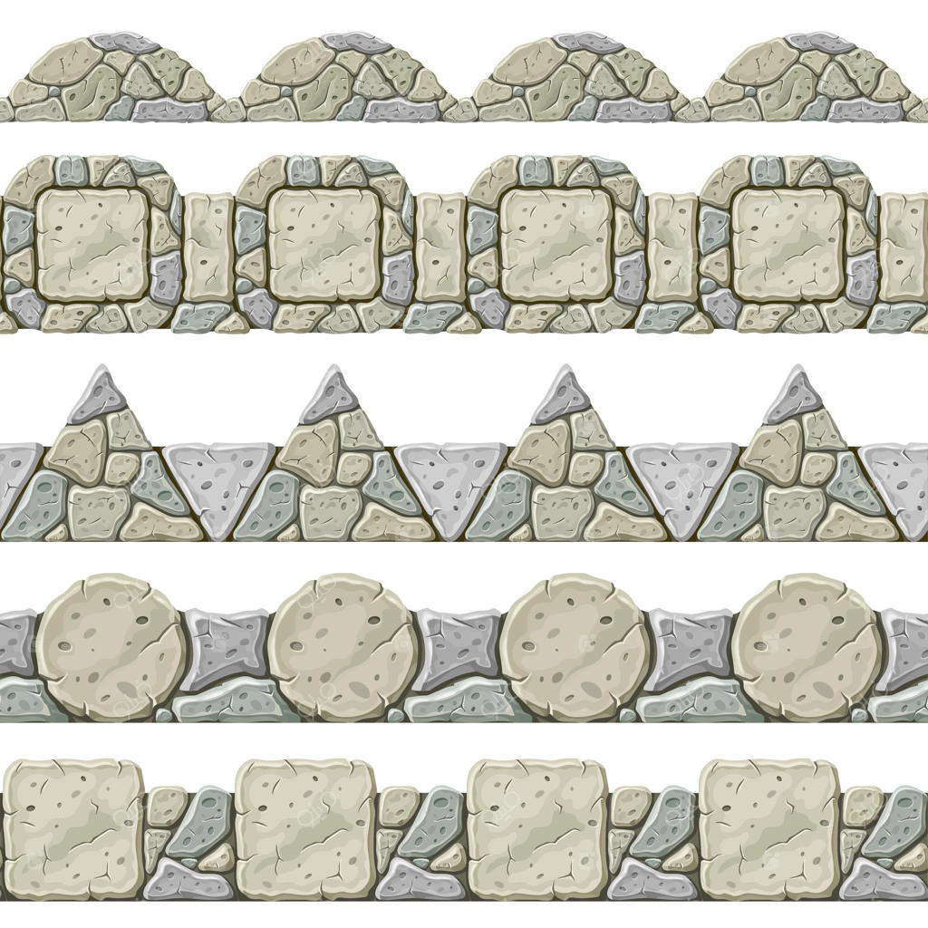 مجموعه‌ای از حاشیه‌های قدیمی خاکستری یکپارچه
