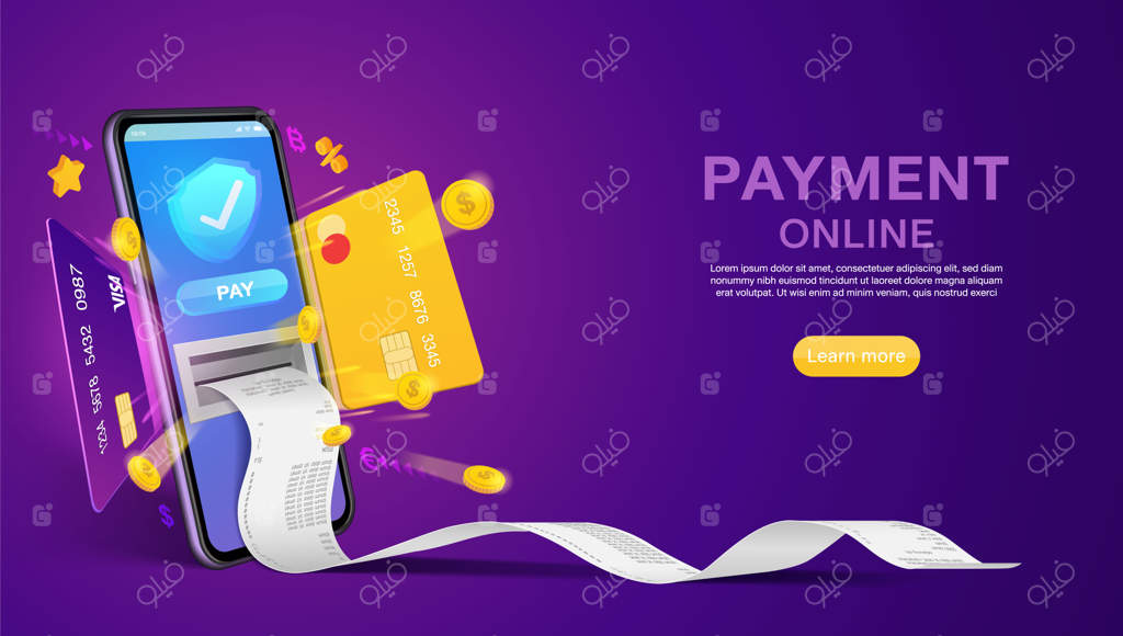 خرید آنلاین و پرداخت اینترنتی: مفاهیم بازاریابی وبسایت و اپلیکیشن موبایل در دنیای دیجیتال.