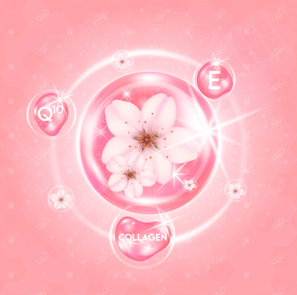 سرم روشن‌کننده ساکورا برای مراقبت از پوست - ویتامین و کلاژن شکوفه گیلاس