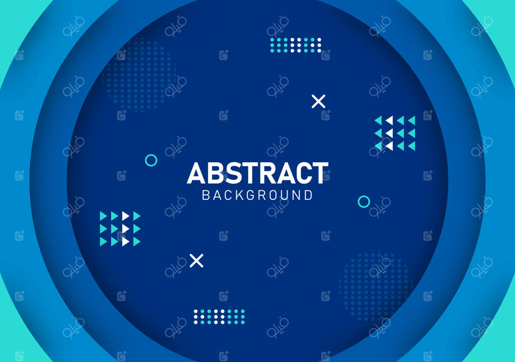 زمینه مایعات رنگارنگ و اشکال هندسی با گرادیان‌های نرم و روان