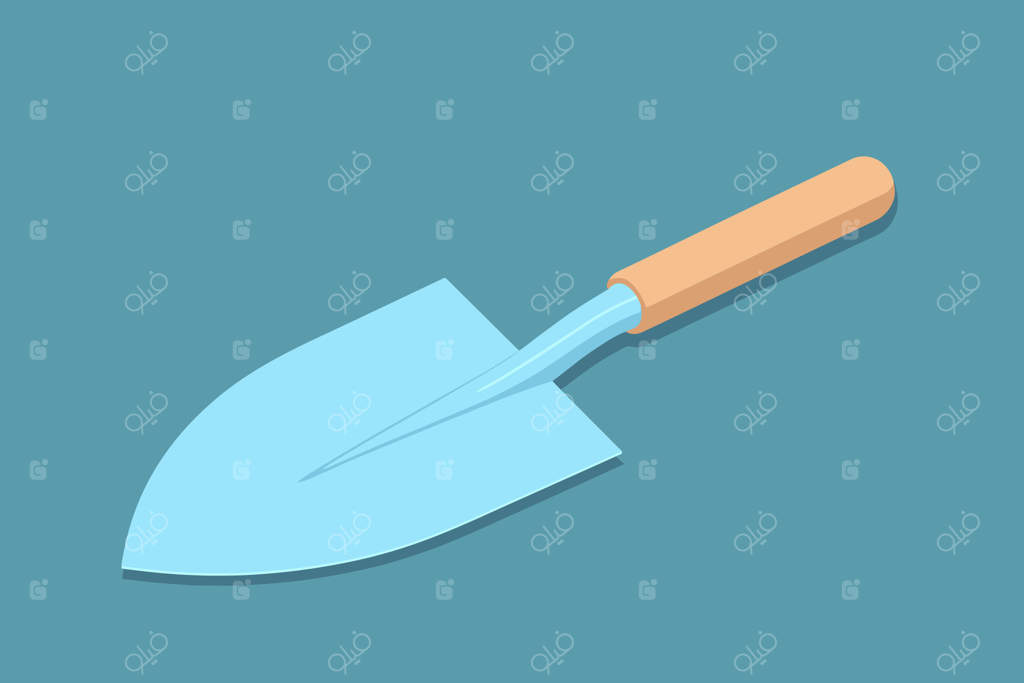 یک بیلچه کوچک باغبانی یا بیلچه کودکان.