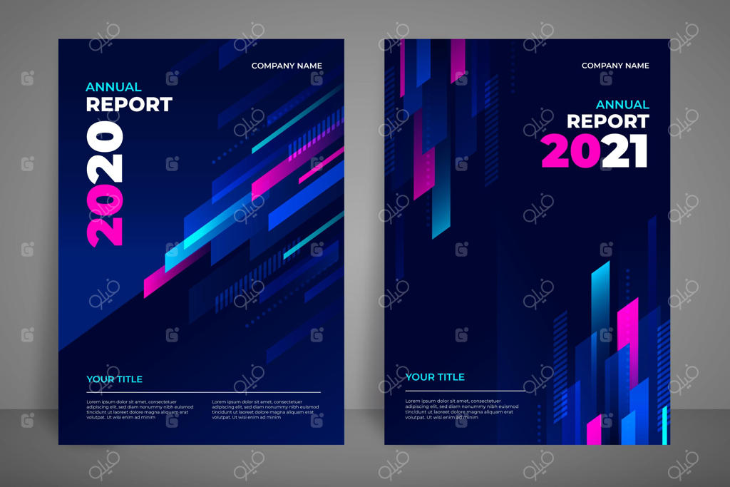 قالب گزارش سالانه خلاقانه