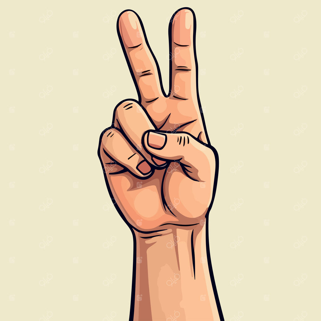 نقاشی دست با عدد ۳