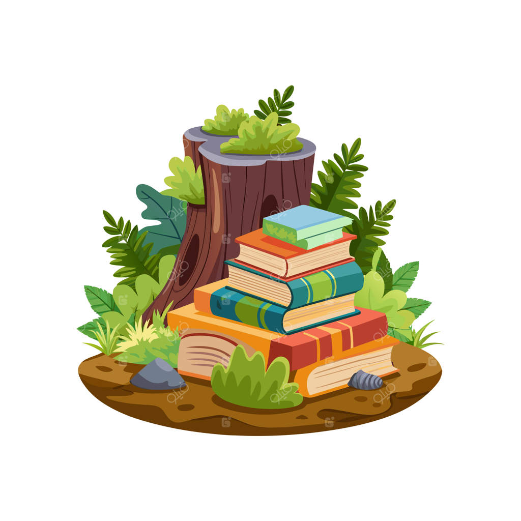 مفهوم تصویرسازی وکتور دسته‌ کتاب‌ها