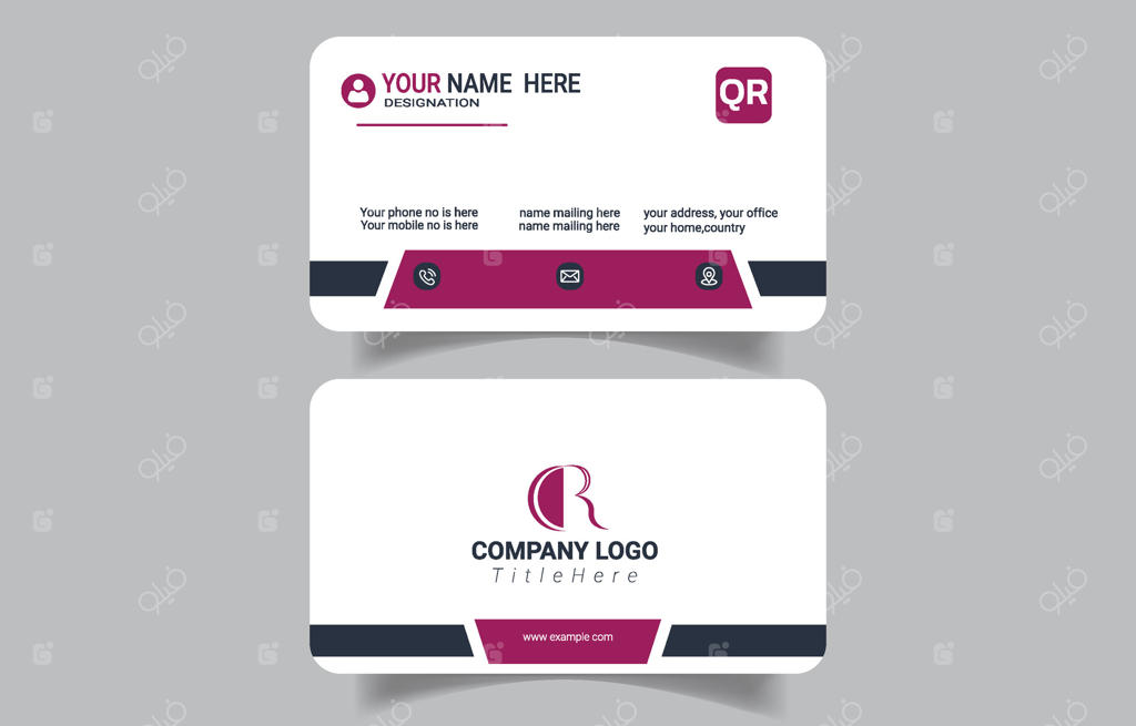 قالب کارت ویزیت هویتی شرکت استایلوس