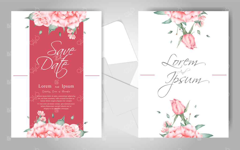 قالب شیک کارت دعوت عروسی