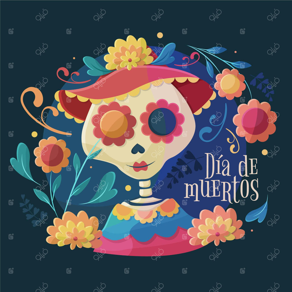 زمینه ساده برای روز مردگان