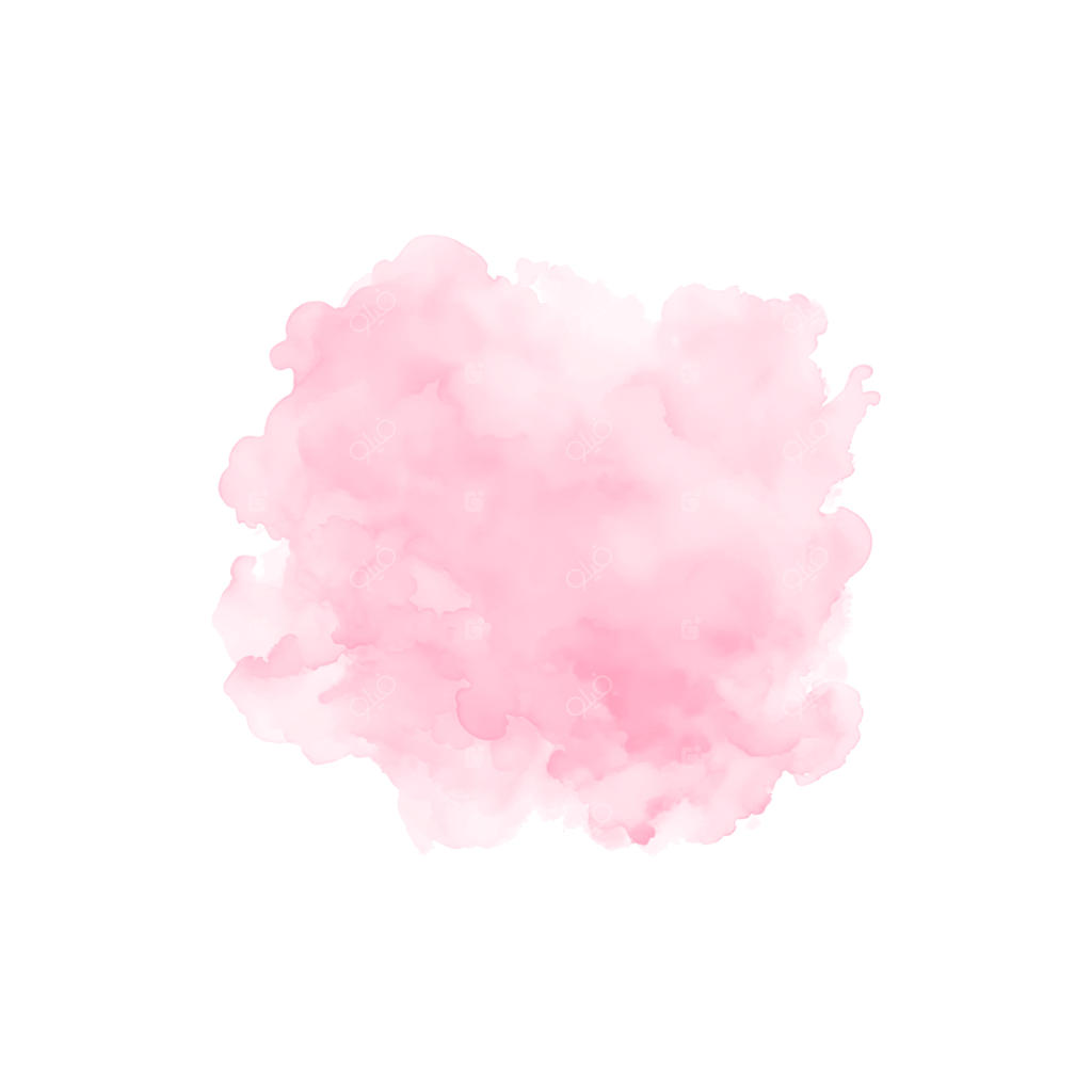 پاشش انتزاعی آبرنگ صورتی روی پس‌زمینه سفید