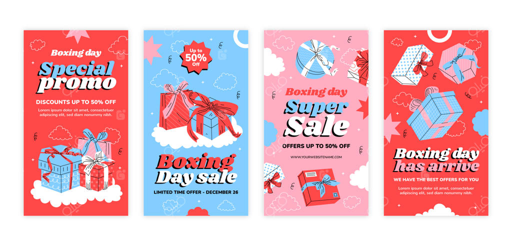 مجموعه استوری‌های اینستاگرامی روز باکسینگ