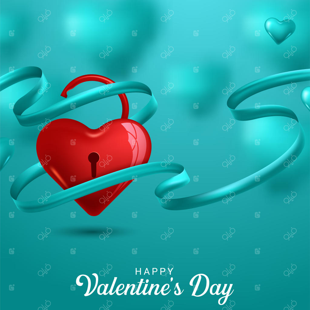 قلب‌های بادکنکی قرمز و شیرین روز ولنتاین