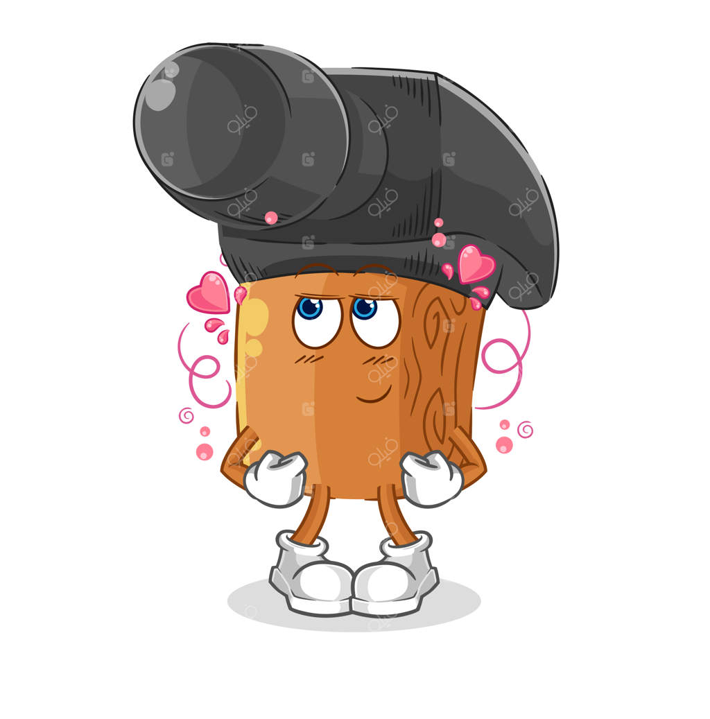 شخصیت کارتونی تازیانه به دست ولی خجالتی