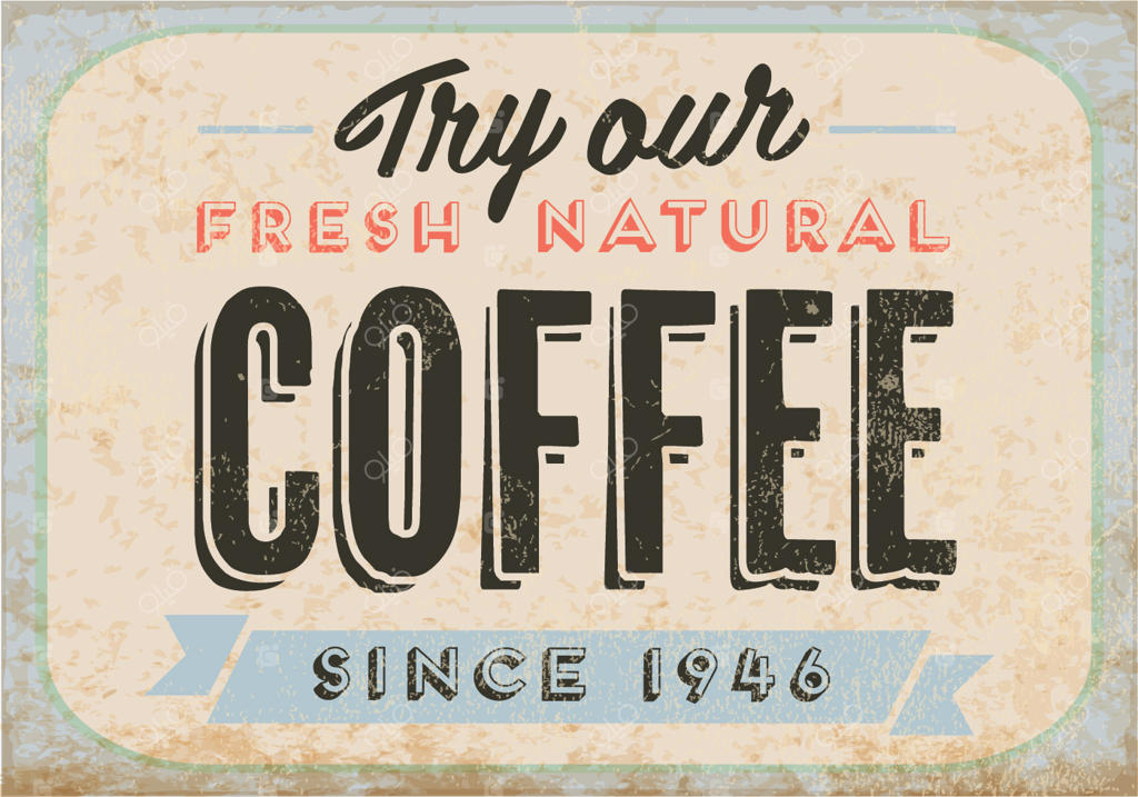 وکتور قهوه تازه و طبیعی