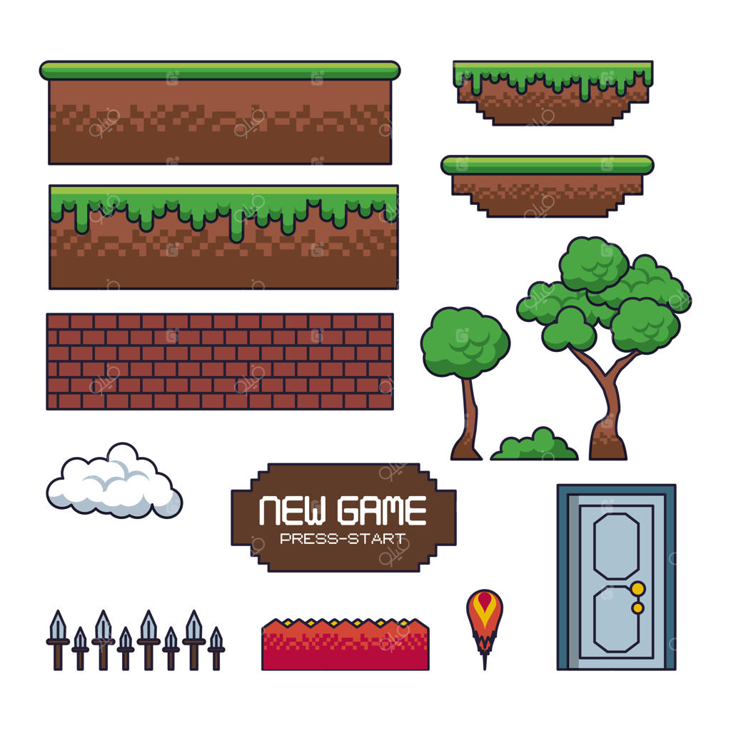 آیکون‌های پیکسلی بازی‌ها