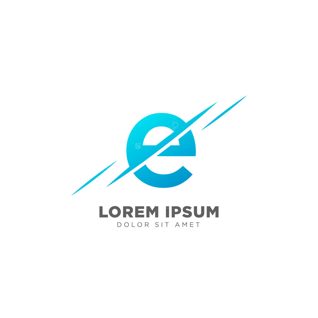 طراحی لوگوی حرف E: الگوی وکتور برای برند تجاری شما
