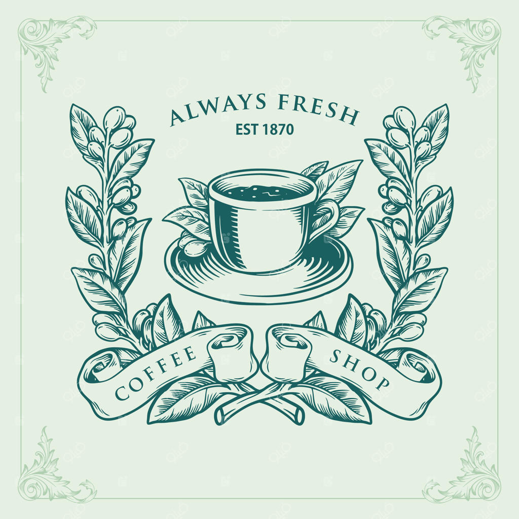 شاخه درخت در کافه
