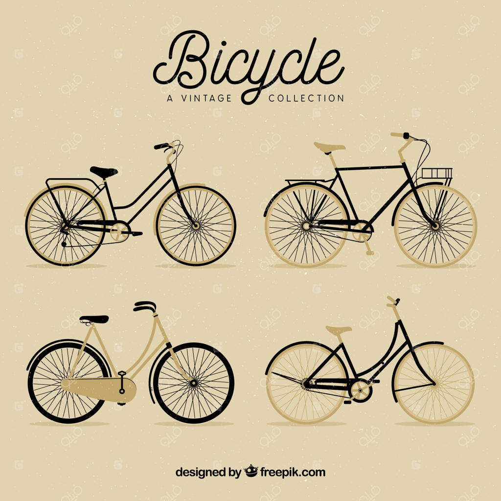 مجموعه‌ای از دوچرخه‌های شیک با طرح کلاسیک