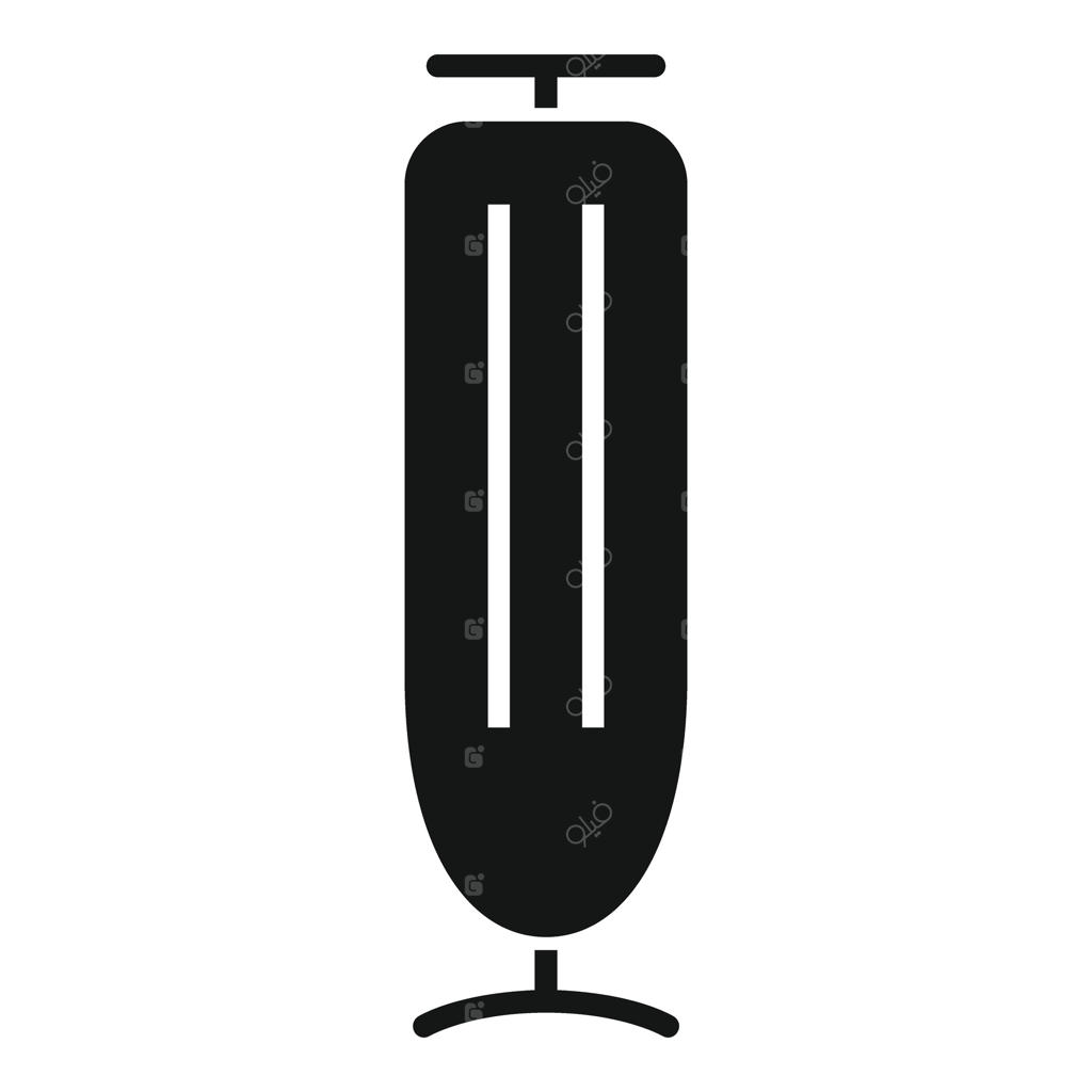 آیکون تیرک آرایشگاه با شمایل سیاه‌رنگ