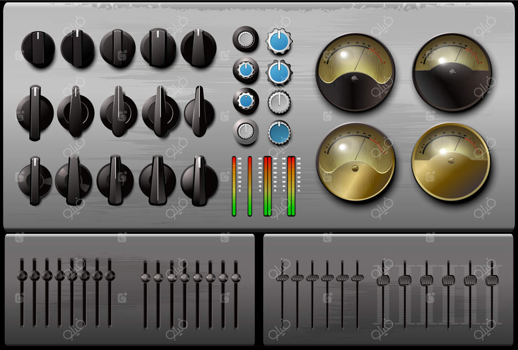 مجموعه‌ عناصر برای تنظیم‌کننده صدا