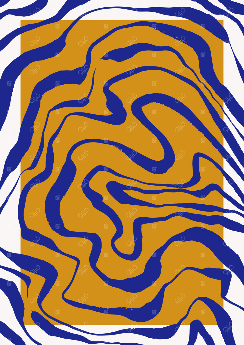 اشکال انتزاعی مدرن وکتوری. نقاشی مینیمالیستی دست‌ساز. تصویرسازی طراحی طبیعت