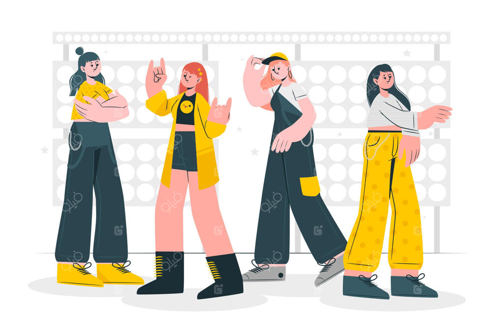 تصویرسازی مفهومی گروه کی‌پاپ