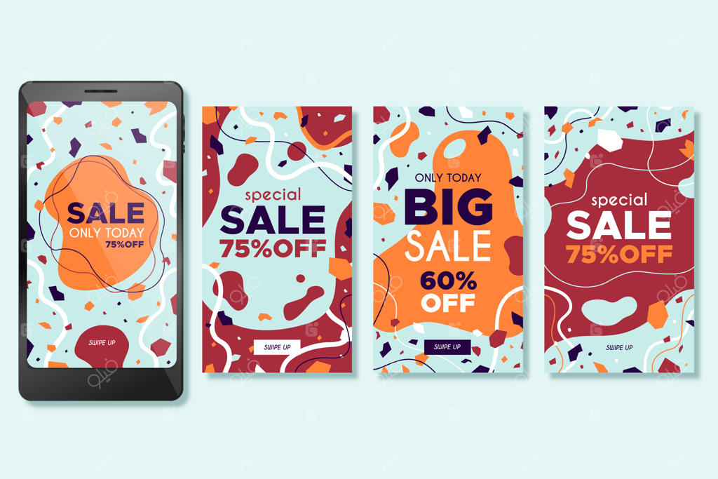 فروش مجموعه داستان‌های اینستاگرام با طراحی دست‌کشیده