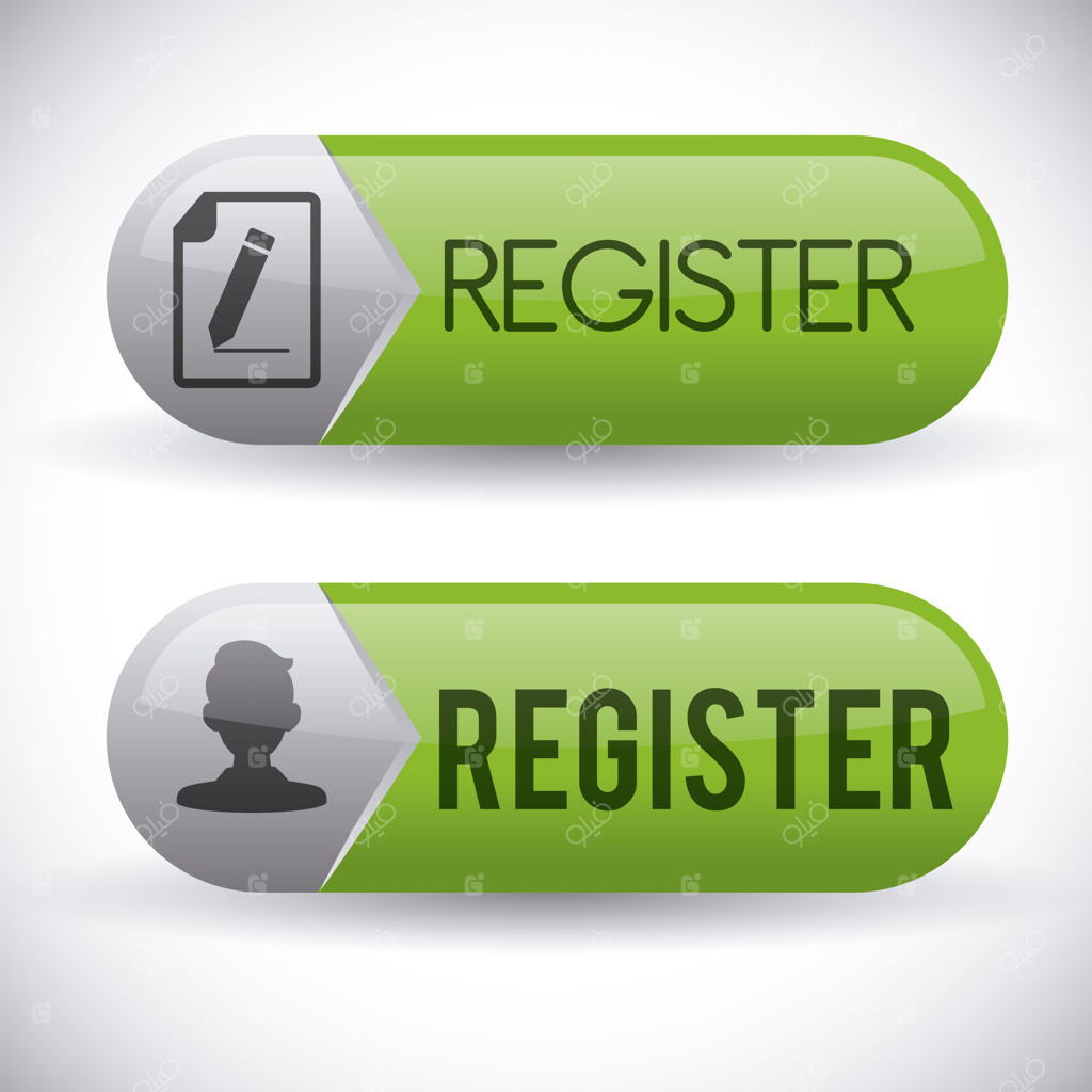 طراحی دکمه ثبت‌ نام